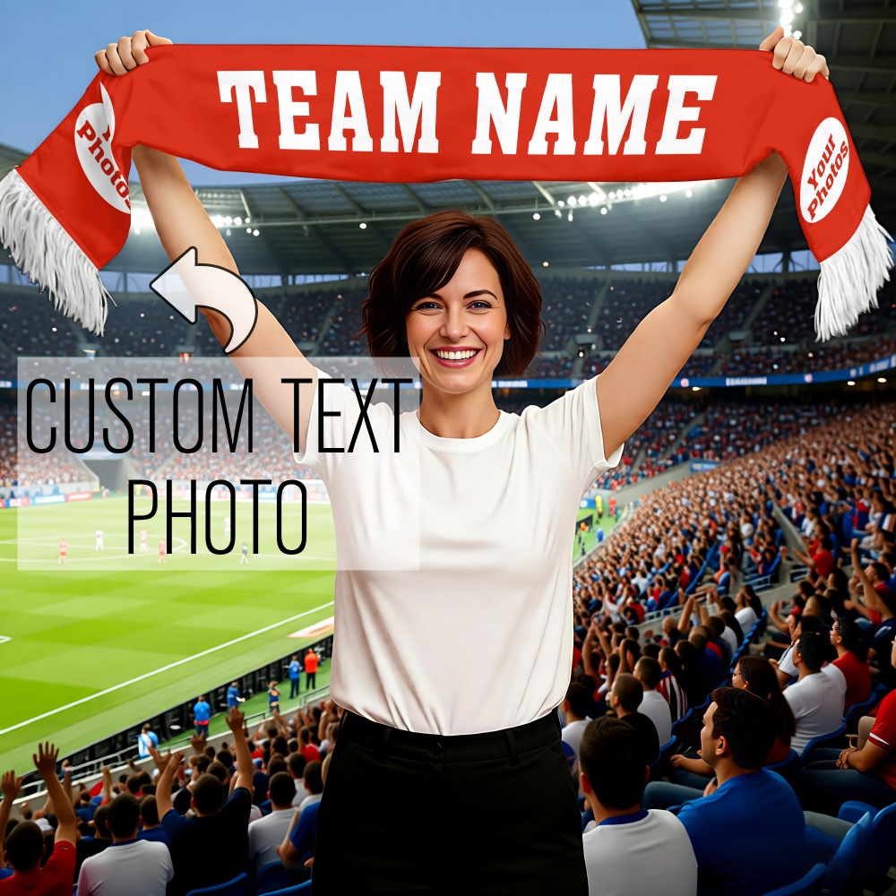 1pc Custom Team Fan Scarf - Pe - đánh giá và giá Party Games Name